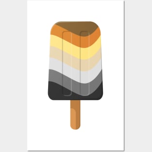 Cute Gay Bear Pride Flag Popsicle Posters and Art